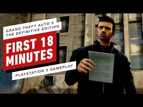 Grand Theft Auto 3: Definitive Edition - First 18 Minutes of Gameplay on PS5 (4K)