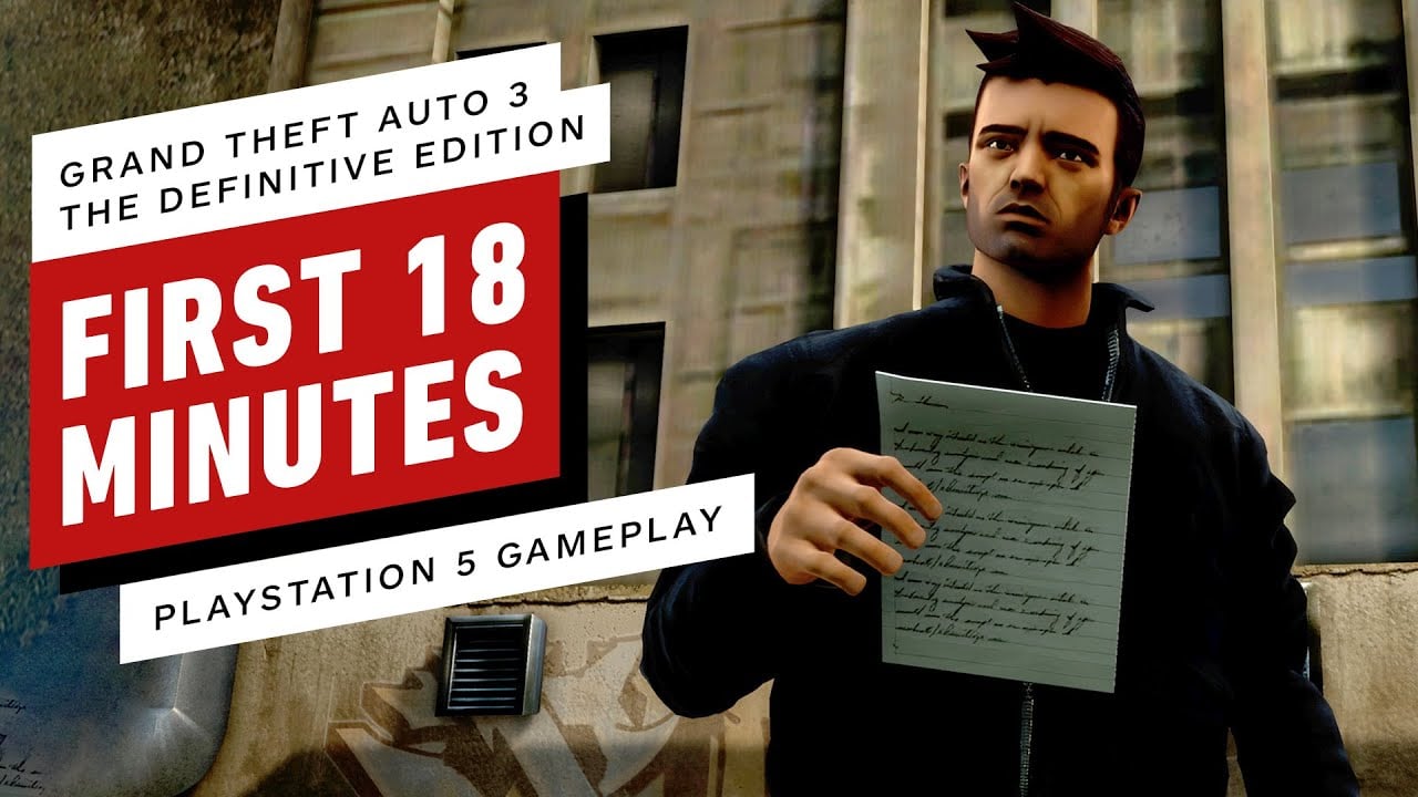 Grand Theft Auto 3: Definitive Edition - First 18 Minutes of Gameplay on PS5 (4K)