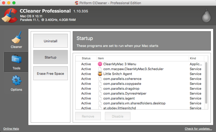 CCleaner Professional 6.14.10584 download the new for mac