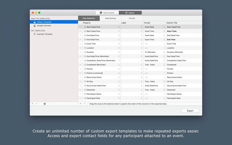 Export Calendars Pro