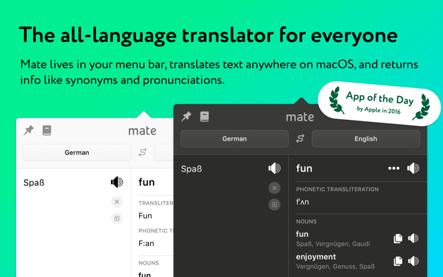 Mate Translate Mac