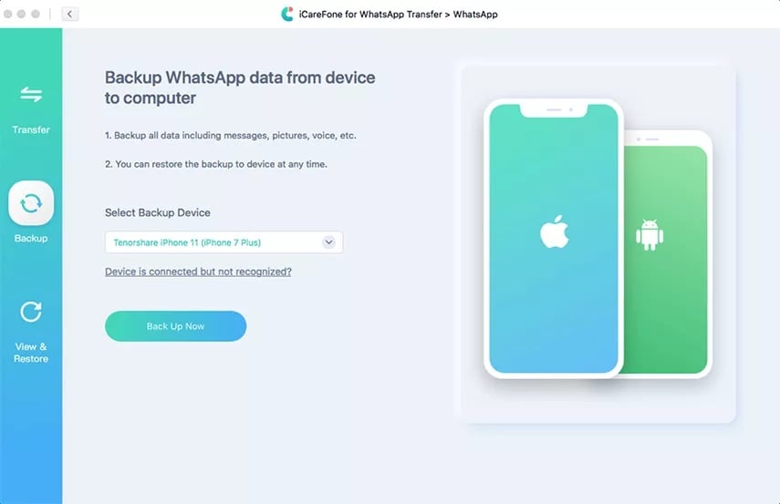 Tenorshare iCareFone for WhatsApp Transfer macOS