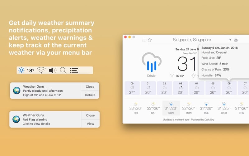 Weather Guru macOS