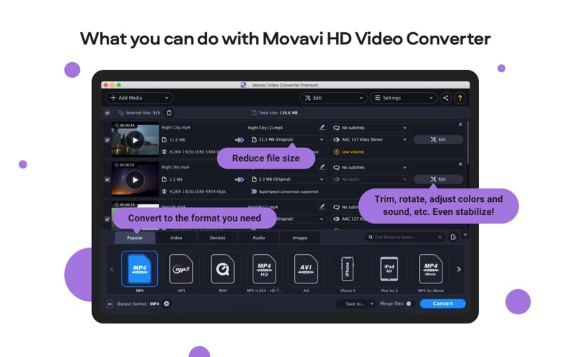 Movavi HD Video Converter Mac