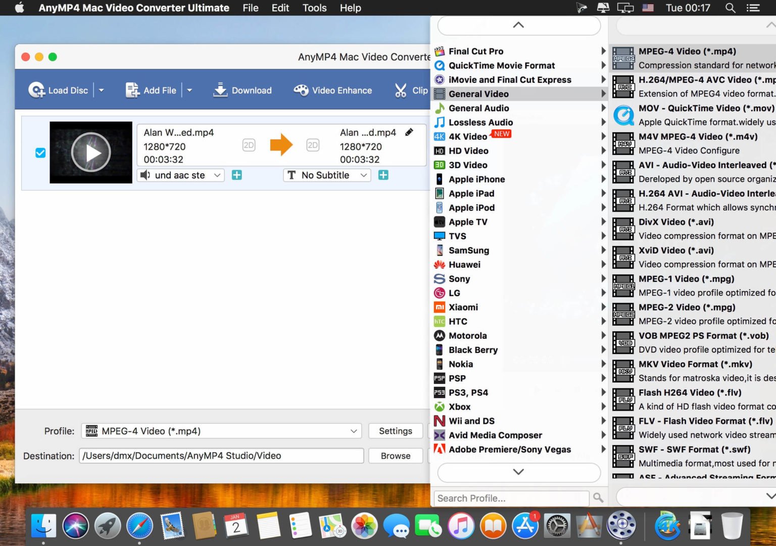 AnyMP4 Mac Video Converter Ultimate 9.2.76 Cracked for macOS