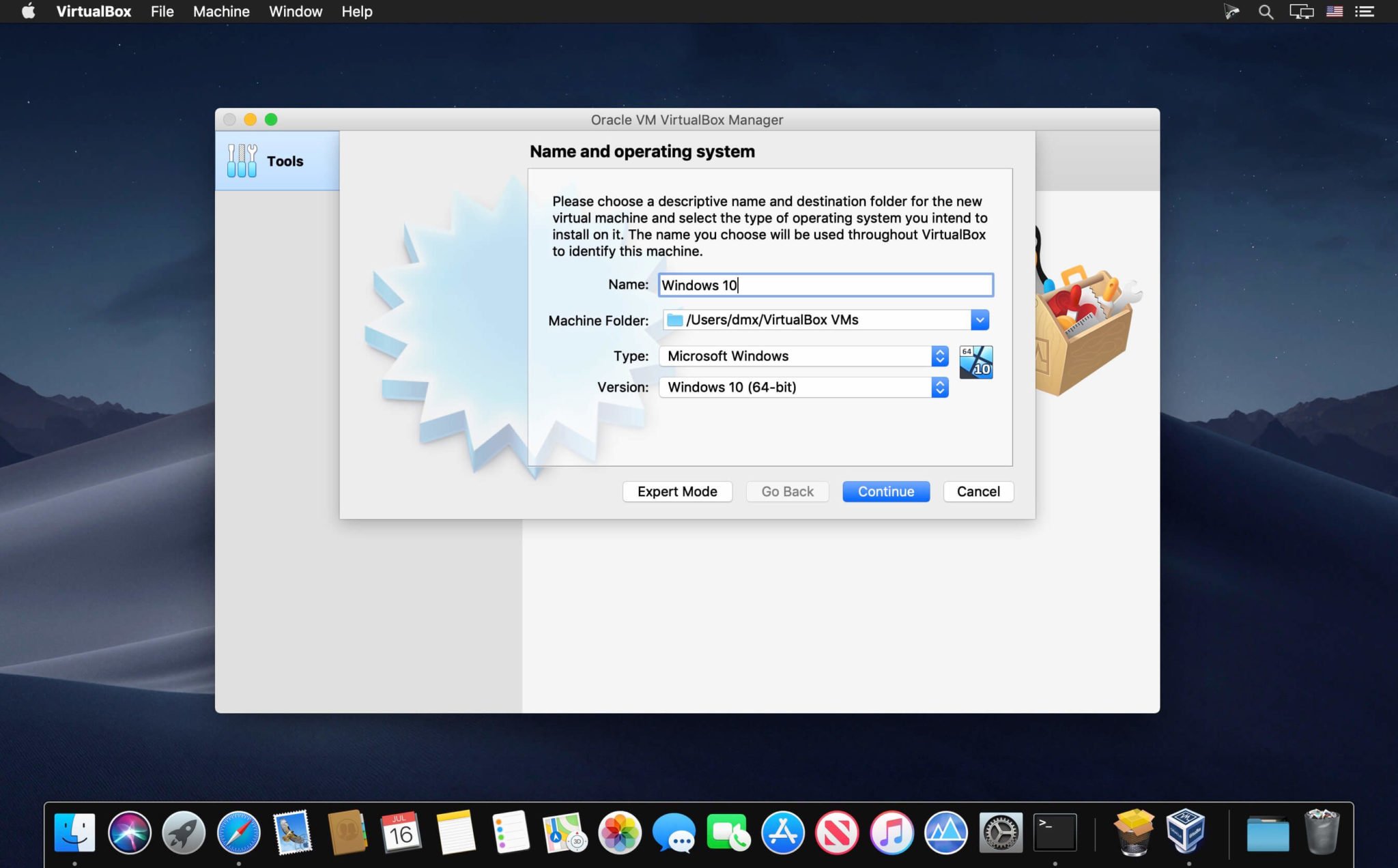 VirtualBox 7.0.10 for mac instal