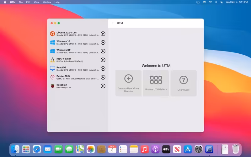 UTM Virtual Machines Mac UTM Virtual Machines Mac