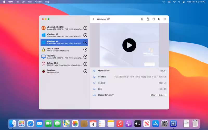 UTM Virtual Machines macOS UTM Virtual Machines macOS