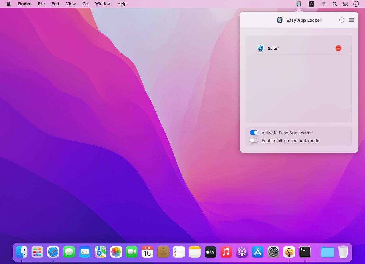 Easy App Locker macOS